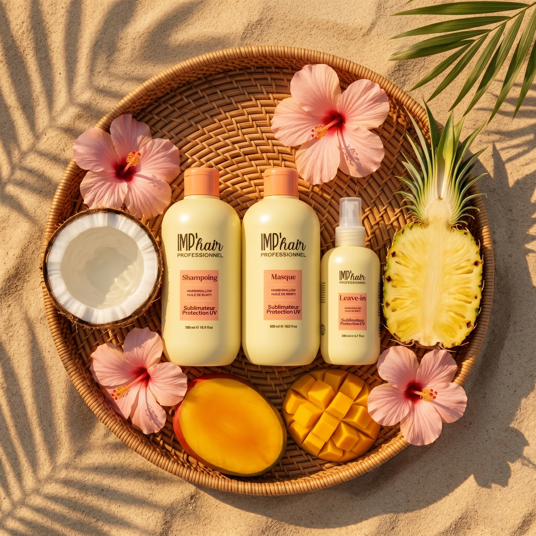 Trio Soin ANTI-UV ANTI-FRIZZ marshmallow & Buriti