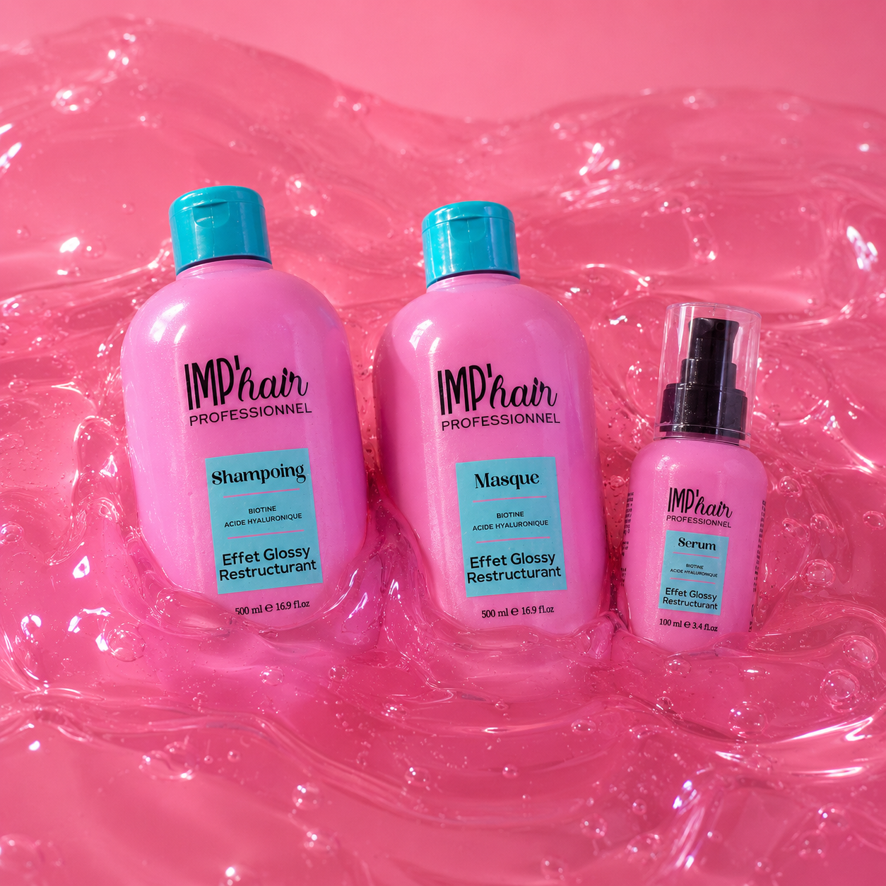 Trio Soin BRILLANCE ANTI-CHUTE biotine et acide hyaluronique